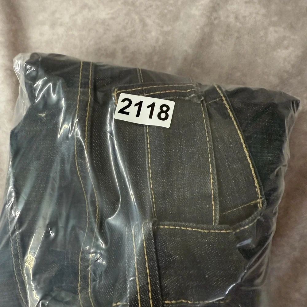 Vintage Y2K Fubu‎ The Collection Baggy Wide Leg Skater Jeans Men Size 34x32